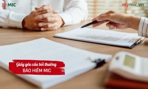 Giấy yêu cầu bồi thường bảo hiểm MIC