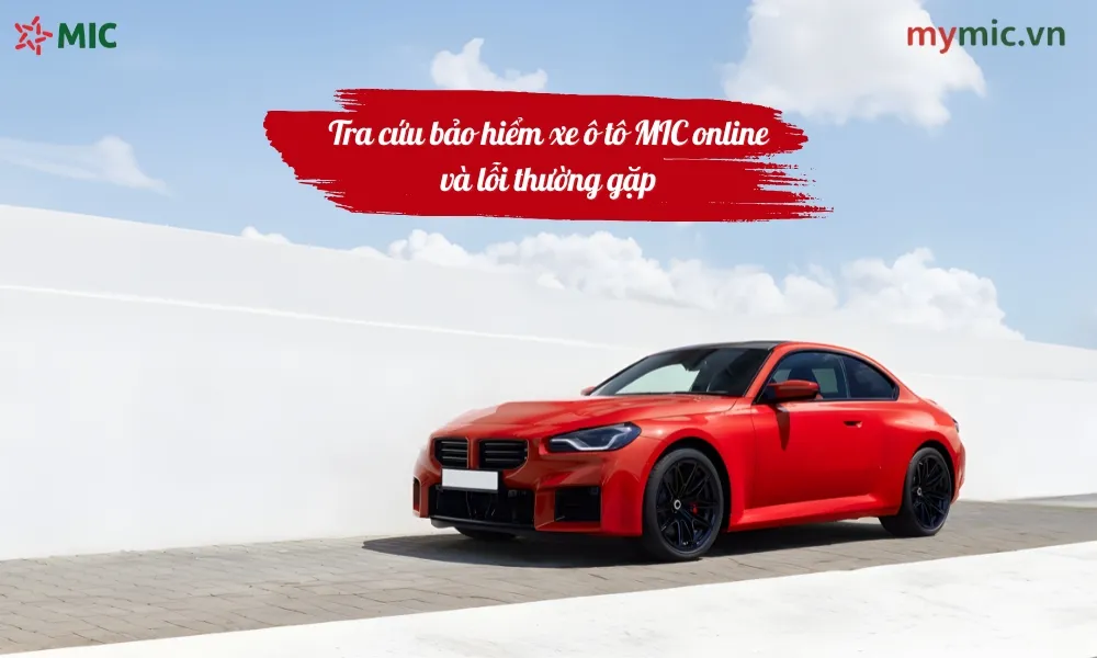 Tra cứu bảo hiểm xe ô tô MIC online và lỗi thường gặp